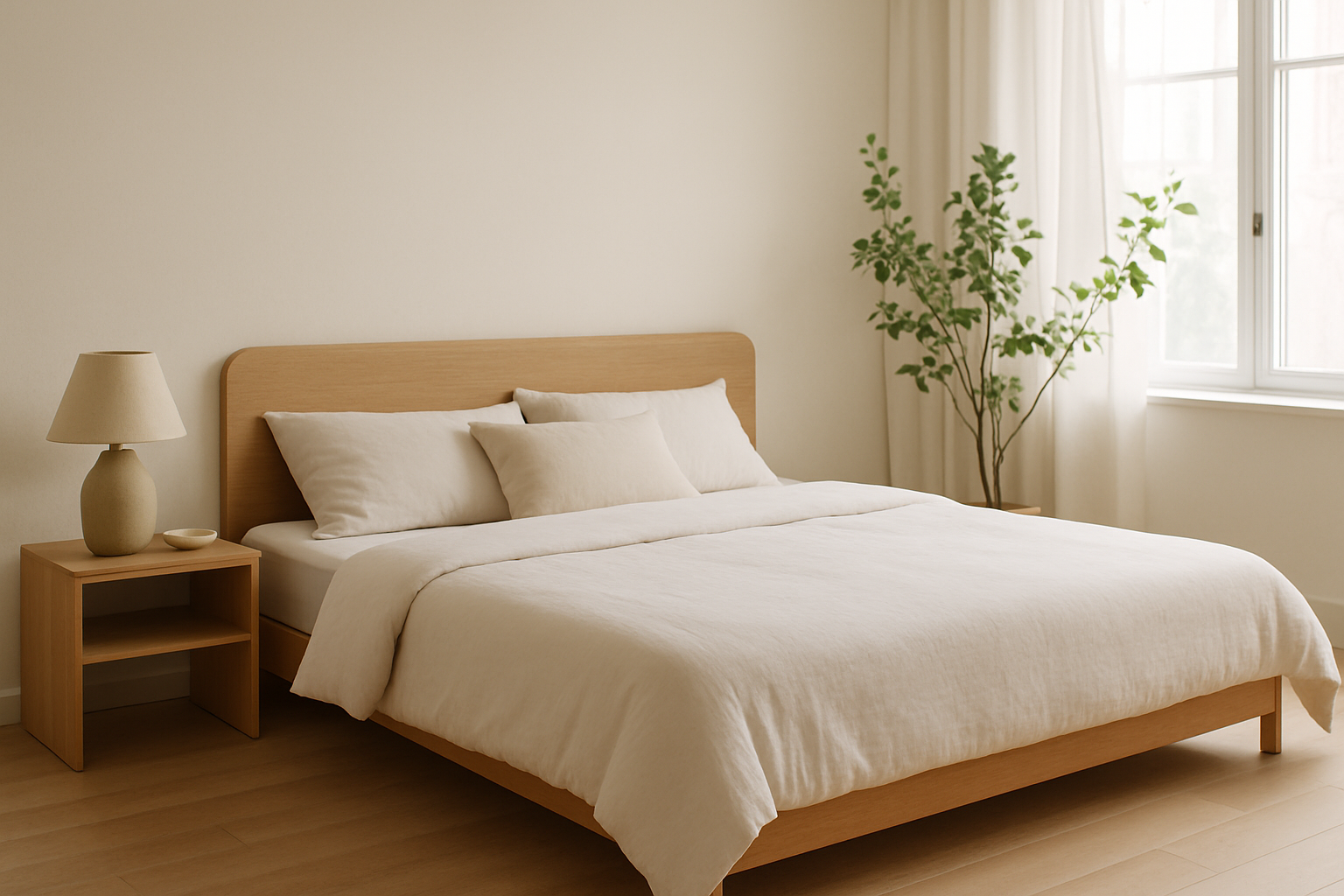 Matelas 180x200 dans un cadre de chambre moderne et accueillant, illustrant le confort et l’espace optimal