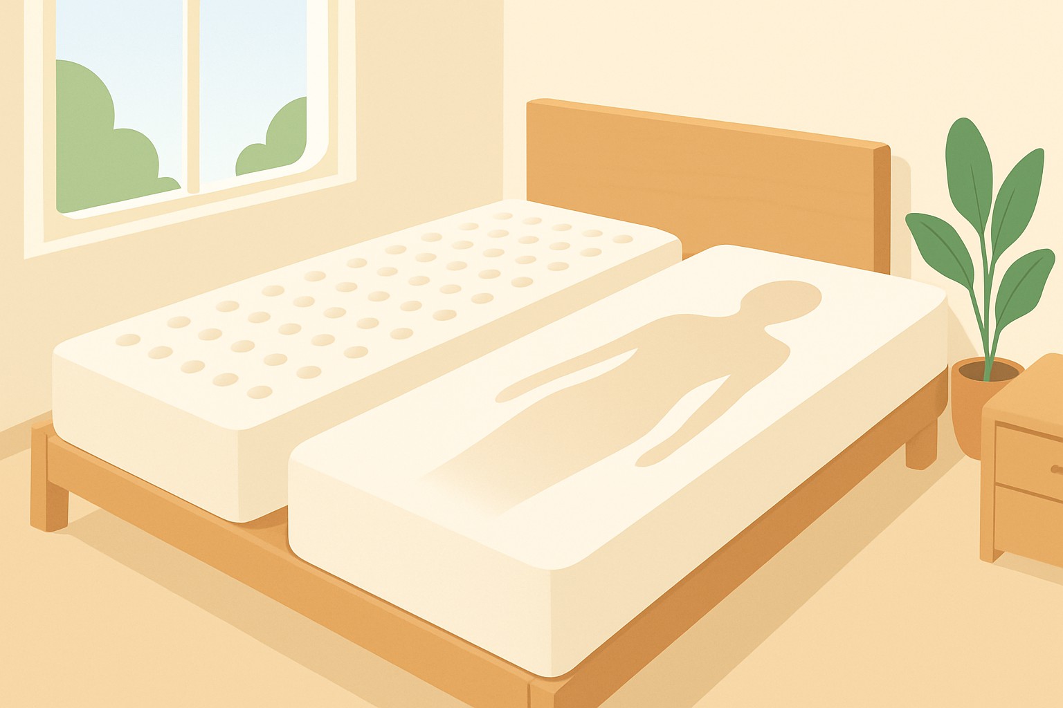 Les différences entre matelas mousse et matelas à mémoire de forme