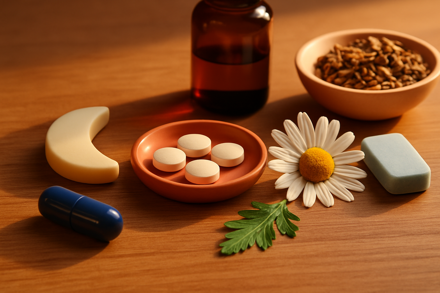 Ingrédients naturels couramment utilisés dans les compléments alimentaires pour le sommeil