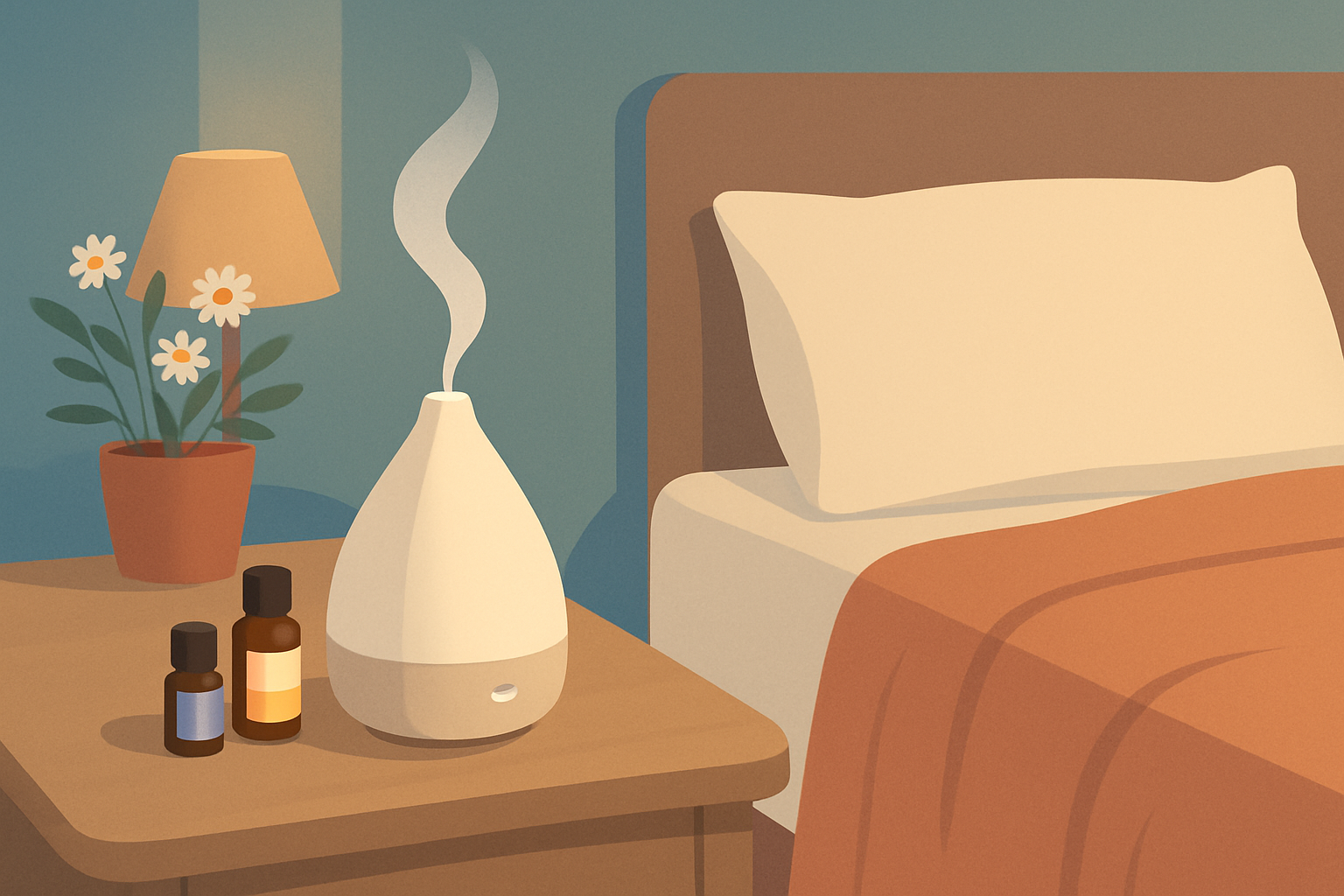 Chambre apaisante avec diffuseur d