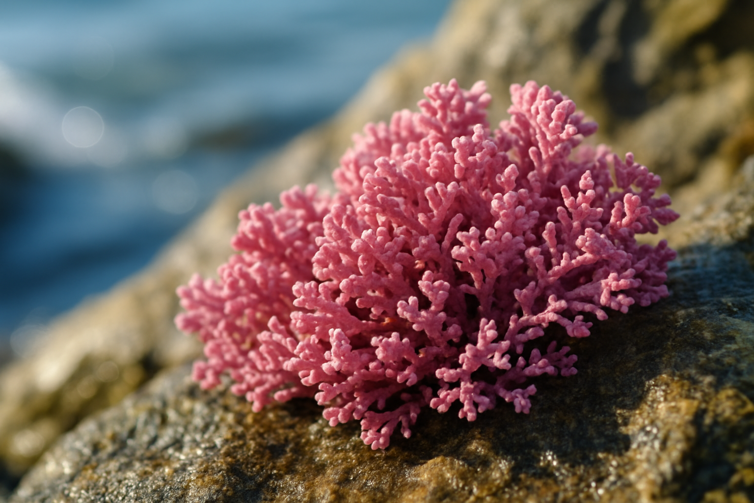 Lithothamne, algue calcaire récoltée en milieu naturel